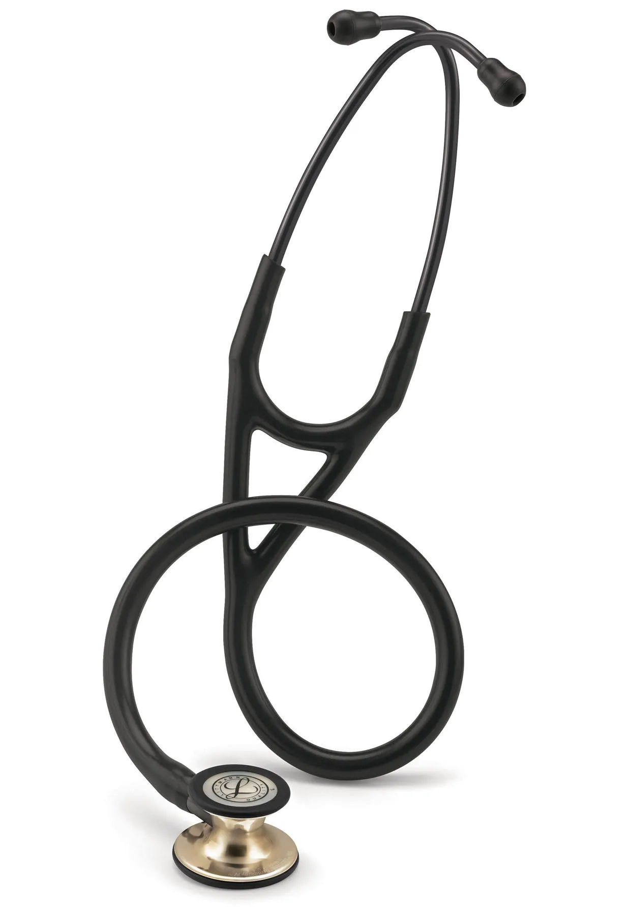 3M Littmann Cardiology IV Stethoscope, Champagne Chestpiece - Black Tube