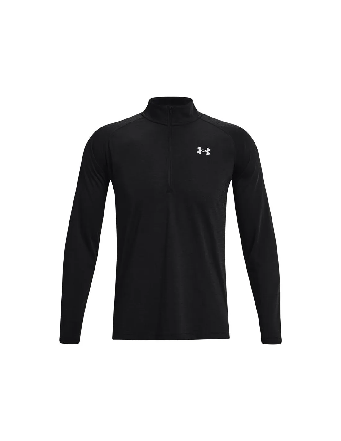 Camiseta de running Under Armour STR Zip Hombre Blk