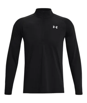 Camiseta de running Under Armour STR Zip Hombre Blk