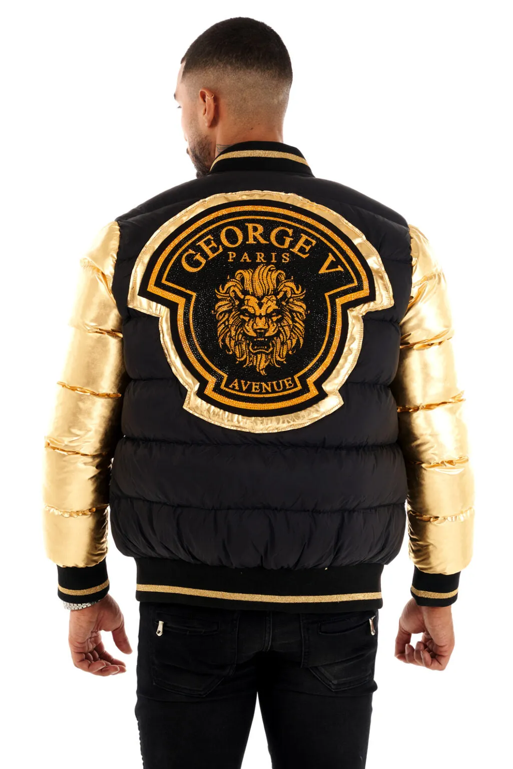 Chaqueta GEORGE V - GV9614 BLACK/GOLD