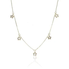 Gargantilla "Cielo de Estrellas" en Oro 18k y nacar