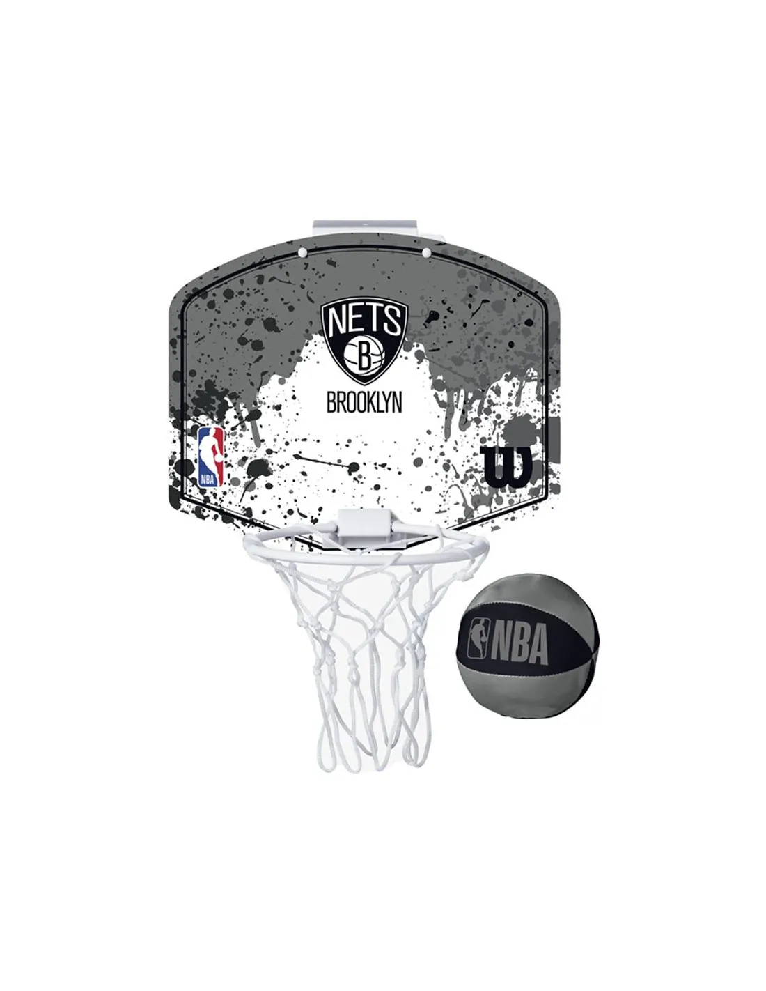 Mini canasta de baloncesto Wilson NBA Brooklyn Nets BK