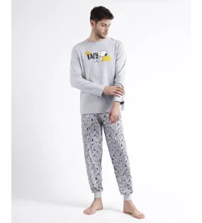 Pijama Manga Larga Smile Giggle Laugh gris