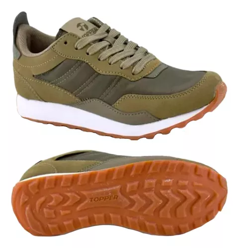 Zapatillas Topper Temple Verde Oliva Running 29678 Empo2000