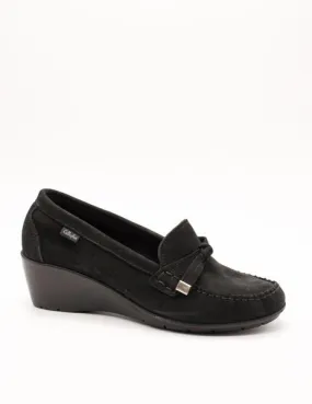 ZAPATO Callaghan 86001 NOBUK NEGRO de mujer