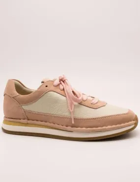 Zapato Clarks CraftRun Lace Light Pink de mujer.